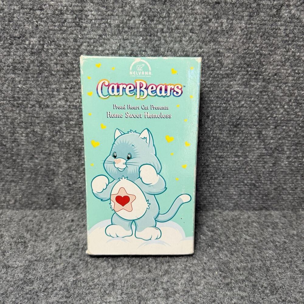 CARE BEARS VHS #18 Proud Heart Cat HOME SWEET HOMELESS 1980s 80s Cartoon
